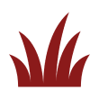 Stylized red grass silhouette