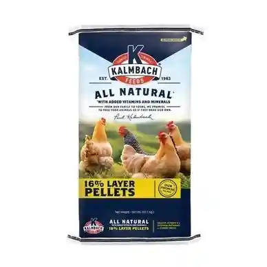 Chicken feed bag with natural ingredients